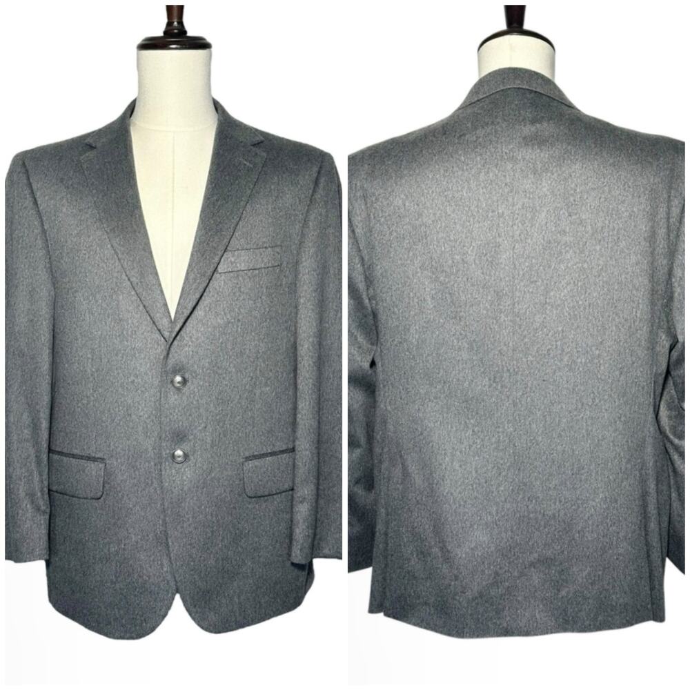 Joseph Abboud | Men | Tellegno 1900 Gray 100% Cashmere Blazer | 42 S